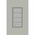 (RadioRa3) Botonera Sunnata Blanco 3 escenas y 2 botones subir/bajar para Radio RA3, programe escenas diferentes en cada botón.