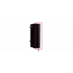 Cubierta trasera para barrera montada a poste para barreras fotoelectricas Serie SL Optex