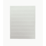 Hojas con 1000 Etiquetas Poliofina para Impresora Láser/Inyección de Tinta, Ancho 96.3mm x Alto 7.6mm, Color Blanco