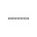 Panel de Parcheo Modular Mini-Com (Sin Conectores), Plano, Blindado, Alta Densidad, de 48 puertos, 1UR