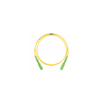 Jumper de Fibra Optica Monomodo 9/125 OS2, SC/APC-SC/APC Simplex, OFNR (Riser), Color Amarillo, 5 Metros