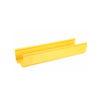 Canaleta FiberRunner™ 6X4, de PVC Rígido, Color Amarillo, 3 m de Largo