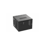 Gabinete PanZone de Montaje en Pared, de 19in, Puerta con Ventana de Seguridad, 9 UR, 635mm de Profundidad, Color Negro