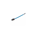 Patch Cord Cat6A, Diametro Reducido 28 AWG, Blindado S/FTP, CM/LS0H, 0.5 m., Color Azul