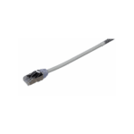 Patch Cord Cat6A, Diametro Reducido 28 AWG, Blindado S/FTP, CM/LS0H, 5 m, Color Gris
