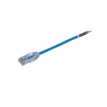 Cable de Parcheo TX6, UTP Cat6, Diámetro Reducido (28AWG), Color Azul, 30 m