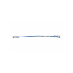 Cable de Parcheo UTP Cat6A, CM/LSZH, Diámetro Reducido (28AWG), Color Azul, 20 cm.
