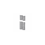 Kit de Dedos Para Administración de Cables en Gabinetes FlexFusion™ Light, de 42 UR,  Dedos de 100 mm de Longitud, Color Negro