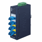 Switch Industrial Bypass de Fibra Optica Monomodo con Conector LC de 2 Canales