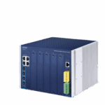 Switch Modular Industrial Capa 3 / 5 Slots / 4 Puertos Gigabit RJ45 / 4 Puertos SFP+ 10G / Rango de Temperatura -40~75°C / Entrada de Potencia Redundante 12-48V / Soporte IPv6/IPv4