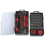 Juego de Reparación de Pantallas o Dispositivos Electrónicos de Uso Fino con 115 piezas con Estuche de Almacenaje.