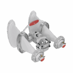 Antena Sectorial Asimétrica de 90° 4900 - 7125 MHz, 15 dBi con soporte mejorado, listas para TwisPort sin pérdida