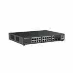 Switch L2 Administrable PoE con 16 puertos Gigabit PoE 802.3af/at + 2 SFP para fibra 1Gb, gestión gratuita desde la nube, 240w