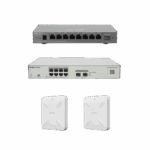 Solución Completa de Red para hasta 200 Clientes y hasta 4 servicios de Internet., Ideal para Iniciar un Proyecto de Hotelería u Oficina