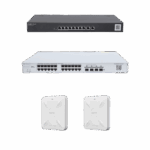 Solución Completa de Red para hasta 350 Clientes y hasta 4 servicios de Internet., Ideal para Iniciar un Proyecto de Hotelería u Oficina