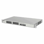 Switch Administrable PoE Capa 2+ Plus, con 24 puertos Gigabit PoE 802.3af/at + 4 SFP+ para fibra 10Gb, gestión gratuita desde la nube, 370w