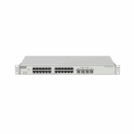 Switch Administrable Capa 3 con 24 puertos Gigabit PoE 802.3af/at + 4 SFP+ para fibra 10Gb, gestión gratuita desde la nube, 370w