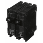 Interruptor automático enchufable tipo QP 2 polos, 70 amp