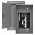 Centro de carga trifásico ES de 12 espacios para 24 circuitos, 120/240vca, Barra de aluminio, Nema 1, uso interior. Incluye tapa.