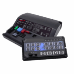 Sirena Vehicular de 200W de Potencia, Programable, Con Controlador de Panel Deslizante de 19 botones, indicador de flecha de tráfico de 6 LED, 12 Salidas Auxiliares