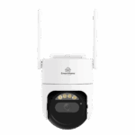 Cámara IP WIFI 3 Megapíxeles / Sensor Imagen 1/2.9" / ONVIF / Control PTZ 95° Tilt 355° Pan / IP65 / Audio Bidireccional / Monitoreo Remoto /Almacenamiento en la Nube / Compatibilidad Alexa y Google / POE Pasivo