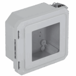 Caja Impermeable De Fibra De Vidrio, 6.77" (17.19cm) Alto x 6.77" (17.19cm) Ancho x 4.06" (10.31cm) Profundidad, Con Ventanilla, Listado UL/cUL, Hecho En EE.UU, Serie EnviroArmour®