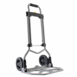 Diablo Plegable / Capacidad 60 kg / Jaladera de Hule Espuma / Botón Despliegue Rápido / Base Acero Antiderrapante / Llanta Hule Duradera / Transporte Compacto