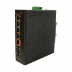 Switch PoE Industrial Administrable / 4 Puertos 1GbE PoE / 2 Slots SFP / IP40 / Rango de Temperatura -40°C a 80°C / ERPS con Recuperación <20 ms / STP/RSTP/MSTP / VLAN / Seguridad Avanzada