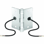 Bisagra de Transferencia Eléctrica SD-H412 / 12-24 VAC/VDC / 4 Hilos 28AWG / Acero Resistente a Vandalismo / Transferencia de Energía y Datos / Reemplazo de Bisagra Estándar