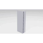 Gabinete para instalación de 4 Baterías , Fabricado en Lámina Galvanizada, Accesorios para poste (No incluidos)