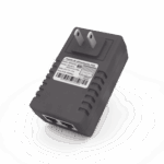 Adaptador de pared / Inyector PoE / 48 Vcc / 0.5 A / Controlado por chip IC / Protección contra OV, OC, SC, UV/  Fácil de instalar