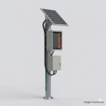 Kit Solar Witek de 28 W con 5 Puertos PoE 802.3 af y PoE Pasivo 24 V para alimentar Camaras IP y un Enlace Punto a Punto en 24 Vcc