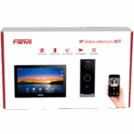 Kit Videoportero IP Fanvil VIK-01, Estación Interior SIP i504W + Frente de Calle i60, Llamadas HD, Desbloqueo Remoto, App Fanvil Link, Wi-Fi 2.4G/5G, PoE