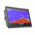 Pantalla táctil GPSMAP® 8416 de 16" con mapa mundial base.