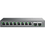 Switch L2 Lite Administrable de 10 Puertos / 8 Puertos Ethernet 2.5 Gigabits / 2 Puertos SFP+ 10 Gigabits / VLAN / QoS / Montaje en Escritorio o Pared / Compatible con GDMS
