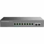 Switch L2 Lite Administrable de 10 Puertos / 8 Puertos Ethernet 2.5 Gigabits / 2 Puertos SFP+ 10 Gigabits / PoE+ 802.3af/at / VLAN 802.1Q / QoS / IGMP Snooping / Montaje en Escritorio o Pared