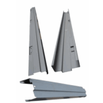 Marco metálico para puerta de emergencia sentido izquierda