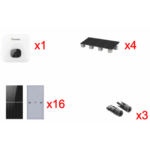 Kit Solar Interconexion  / 10kW  220Vca / Inversor GROWATT / Montaje Incluido