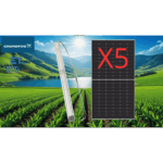 Kit De Bombeo Solar/ Bomba 2.5 Kw / 5 Módulos Solares 610w