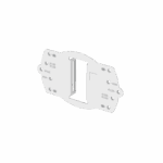 Soporte de Montaje en Poste SBD-140PMB / Material Aluminio / Carga Máxima 5 kg / Compatible con Dispositivos Hanwha Vision / Color Blanco RAL9003 / Dimensiones 121x70x11.2 mm