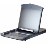 CONSOLA LCD DUAL RAIL CON SWITCH KVM POR IP INTEGRADO MULTI-INTERFAZ | CAT 5 DE 8 PUERTOS DE 1 CONSOLA LOCAL Y 1 CONSOLA REMOTA