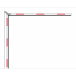 Brazo Articulado 3 mts (1.5+1.5) para Barreras Hikvision Serie DSTMG520 / Requiere Enganche Articulado