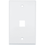 Placa de Pared (Face Plate) / 1 Puerto / Color Blanco / Caja con 20 Piezas / ABS