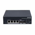 Switch Industrial con UPS / Administrable Gigabit / 3 Puertos Gigabit PoE+ (30 W) + 1 Puertos Gigabit PoE++ (90 W) / 2 Puertos SFP / 120 W Total / 48 a 57 VCD / Ideal para Proyectos / 300 Metros de Distancia